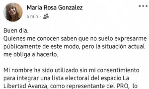 Polémica en Tornquist: denuncian que La Libertad Avanza incluyó a una candidata sin su consentimiento