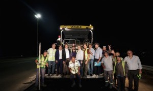 Kicillof recorrió la obra del cuarto carril de la Autopista Buenos Aires - La Plata