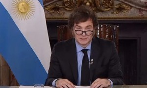 Milei cargó contra el Congreso en cadena nacional