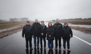 Kicillof inauguró un nuevo tramo de las obras sobre la Ruta Provincial N°11