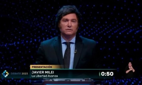 Debate presidencial: Milei confirmó que si es electo llevará a cabo una dolarización y que cerrará el Banco Central