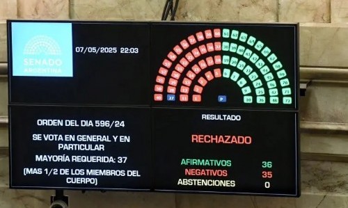 El Senado rechazó  Ficha Limpia