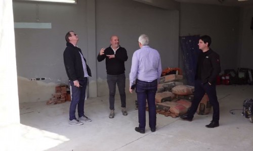 Julio Zamora supervisó la construcción del nuevo comedor de la Escuela Primaria N° 36